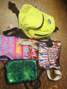 Vans Bright Yellow Kids Mini Backpack with Black Trim